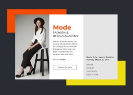 Mode- Und Designakademie Site-Vorlage