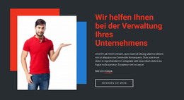 Wir Helfen Ihnen, Ihr Geschäft Besser Zu Verwalten - Beste HTML-Vorlage