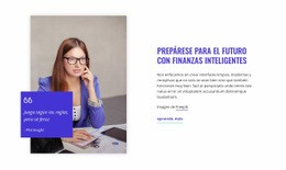 Creador De Sitios Web Multipropósito Para Prepárese Para El Futuro Con Finanzas Inteligentes