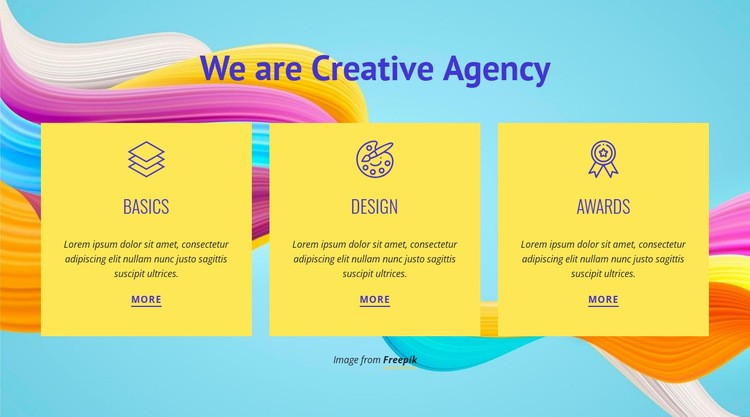 Kreatív Ügynökség vagyunk Html Weboldal készítő