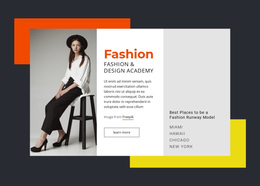 Fashion And Design Academy - Beautiful Joomla Page Builder