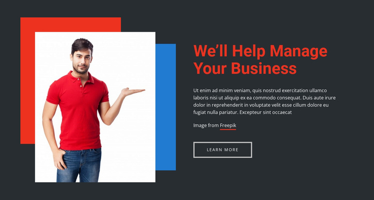 We help you to better manage your business Joomla Template