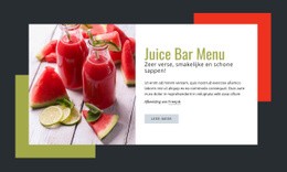 Premium WordPress-Thema Voor Zeer Verse, Smakelijke Sappen