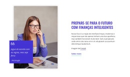 Página De Destino Incrível Para Prepare-Se Para O Futuro Com Finanças Inteligentes