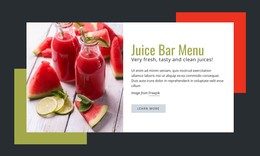 Very Fresh, Tasty Juices Restaurant Html Responsive
