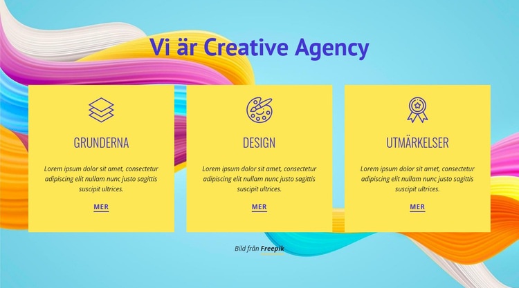 Vi är Creative Agency CSS -mall