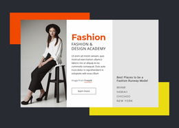 Fashion And Design Academy - Best Website Mockup