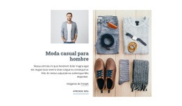 Moda Para Hombre Casual - Plantillas De Sitios Web