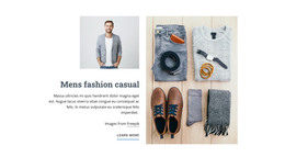 Mens Fashion Casual - HTML Web Template