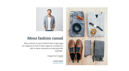 Mens Fashion Casual Bootstrap Framework