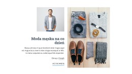 Moda Męska Casual Darmowy Szablon