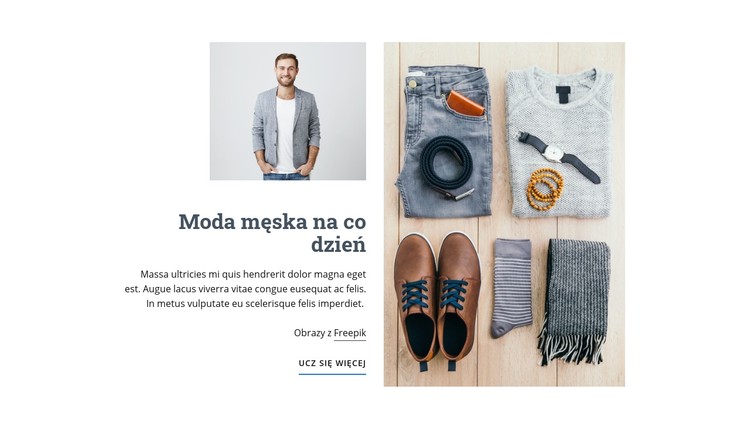 Moda męska Casual Szablon CSS