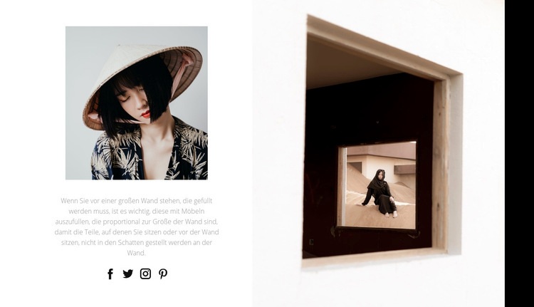 Kreatives Foto HTML Website Builder