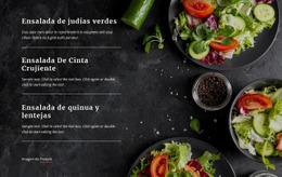 Menú De Restaurante Vegetariano - Online HTML Page Builder