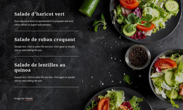 Menu Du Restaurant Végétarien - Thème WordPress À Télécharger Gratuitement