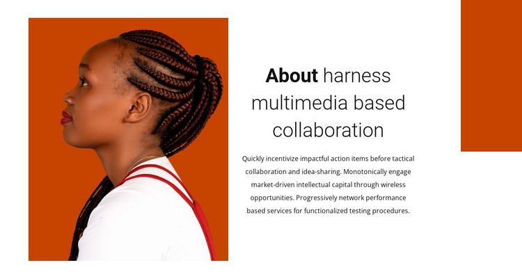 About collaboration HTML Template