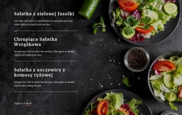 Menu Restauracji Wegetariańskiej - Niestandardowy Kreator Stron Internetowych