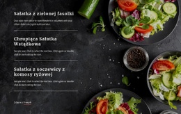 Menu Restauracji Wegetariańskiej - Online HTML Page Builder