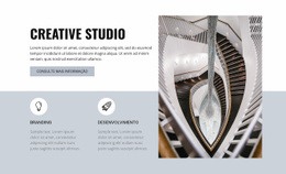 Design De Site Premium Para Criatividade Na Aparência