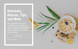 Nutrients, Macros And More - Customizable Professional Design