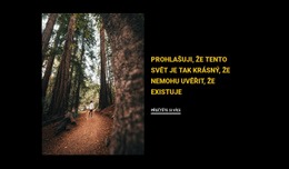 HTML Webové Stránky Pro Běhání Po Lese