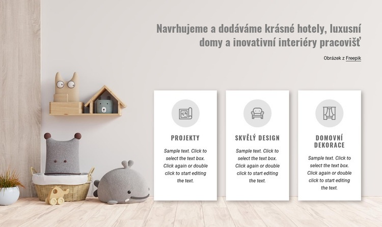 Navrhujeme krásné interiéry Webový design