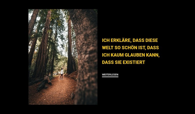 Joggen durch den Wald CSS-Vorlage