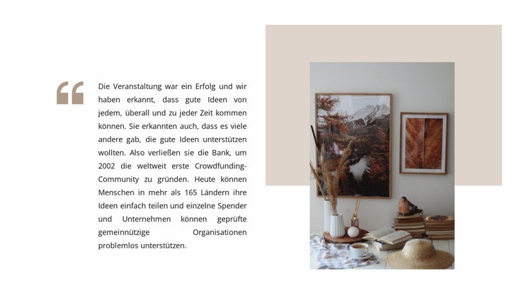 Interieur in neuem Stil Website Builder-Vorlagen