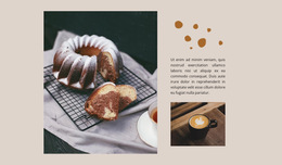 Kaffee-Cupcake - Einfaches Website-Design