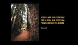 Faire Du Jogging À Travers Les Bois - HTML Website Builder