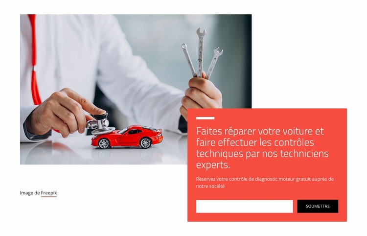 Tests et services de diagnostic automobile Créateur de site Web HTML