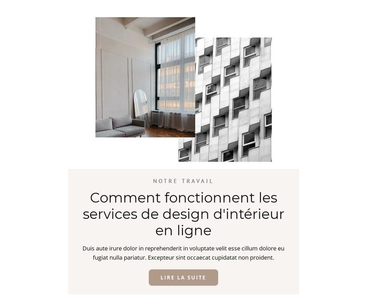 Aménagement des appartements neufs Modèle CSS