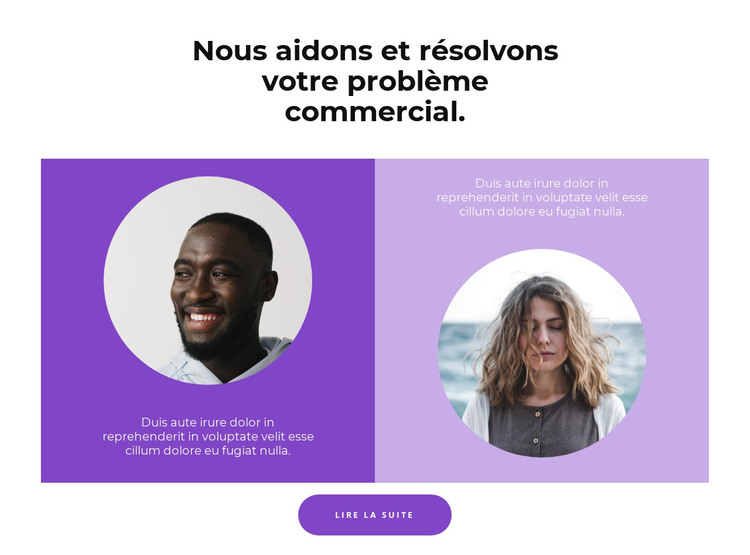 Deux assistantes Modèle HTML