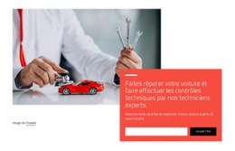 Tests Et Services De Diagnostic Automobile : Modèle Créatif Polyvalent D'Une Page