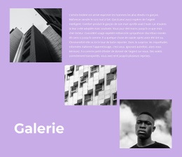 Galerie Avec Photos Et Texte – Inspiration De Modèle D'Une Page