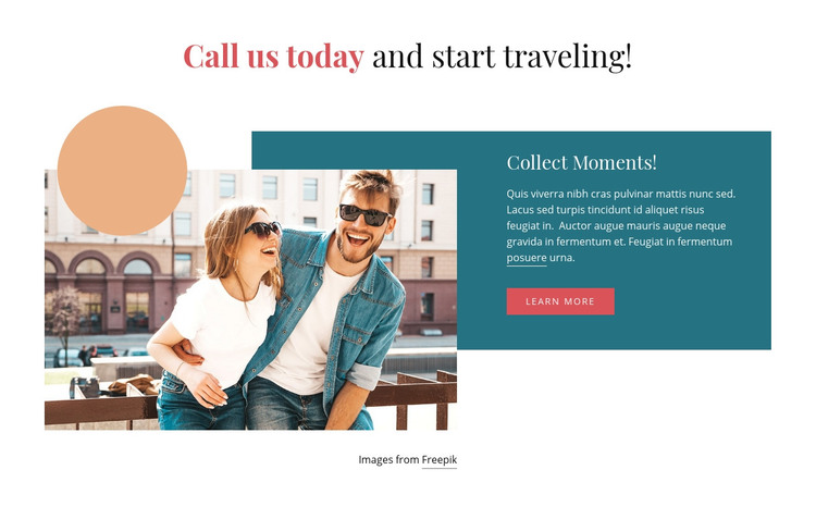 Private Tours & Guiding Services Homepage Design