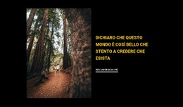 Fare Jogging Nel Bosco - HTML Website Builder