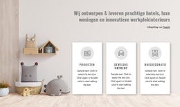 Wij Ontwerpen Prachtige Interieurs - Functionaliteitsbestemmingspagina