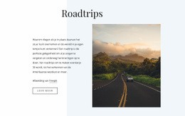 5 Reistips Over De Weg - Site Met Download Van HTML-Sjabloon