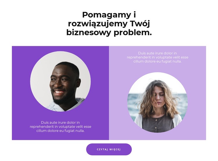 Dwóch asystentów Szablon CSS