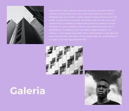 Galeria Com Fotos E Texto - Design De Site Personalizado