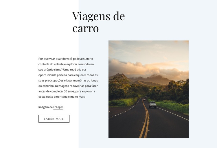 5 dicas para viagens rodoviárias Maquete do site