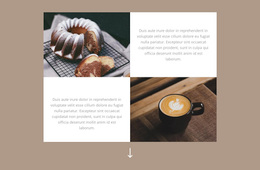 Free Online Template For Cupcake And Cup Of Coffee