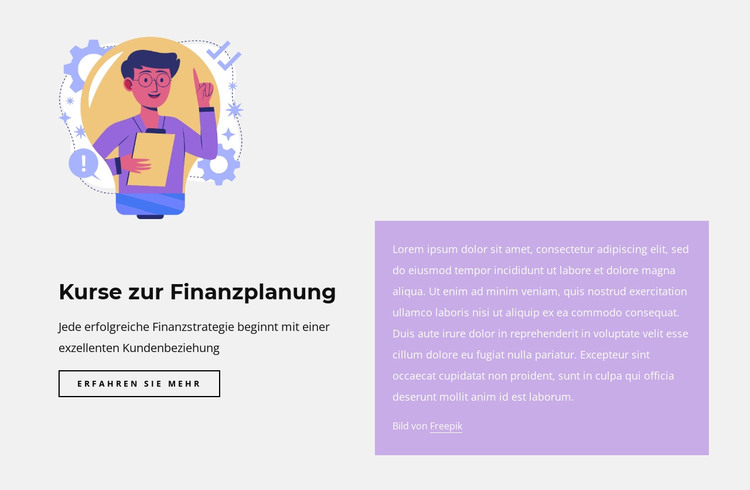 Finanzierkurse HTML-Vorlage