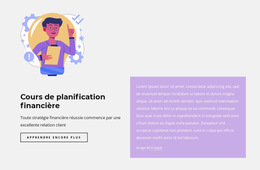 Cours De Finance : Modèle De Site Web Simple