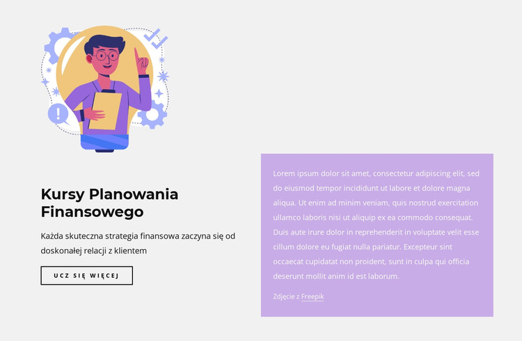 Kursy dla finansistów Szablon HTML