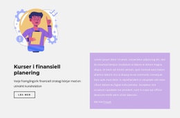 Finansiär Kurser - Enkel Webbplatsmall