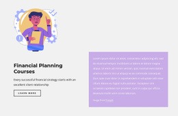 Financier Courses - Custom Web Page Design