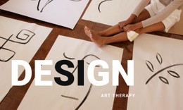 Design And Art Therapy Single Page Template