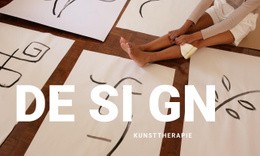 Kreativste HTML5-Vorlage Für Design Und Kunsttherapie